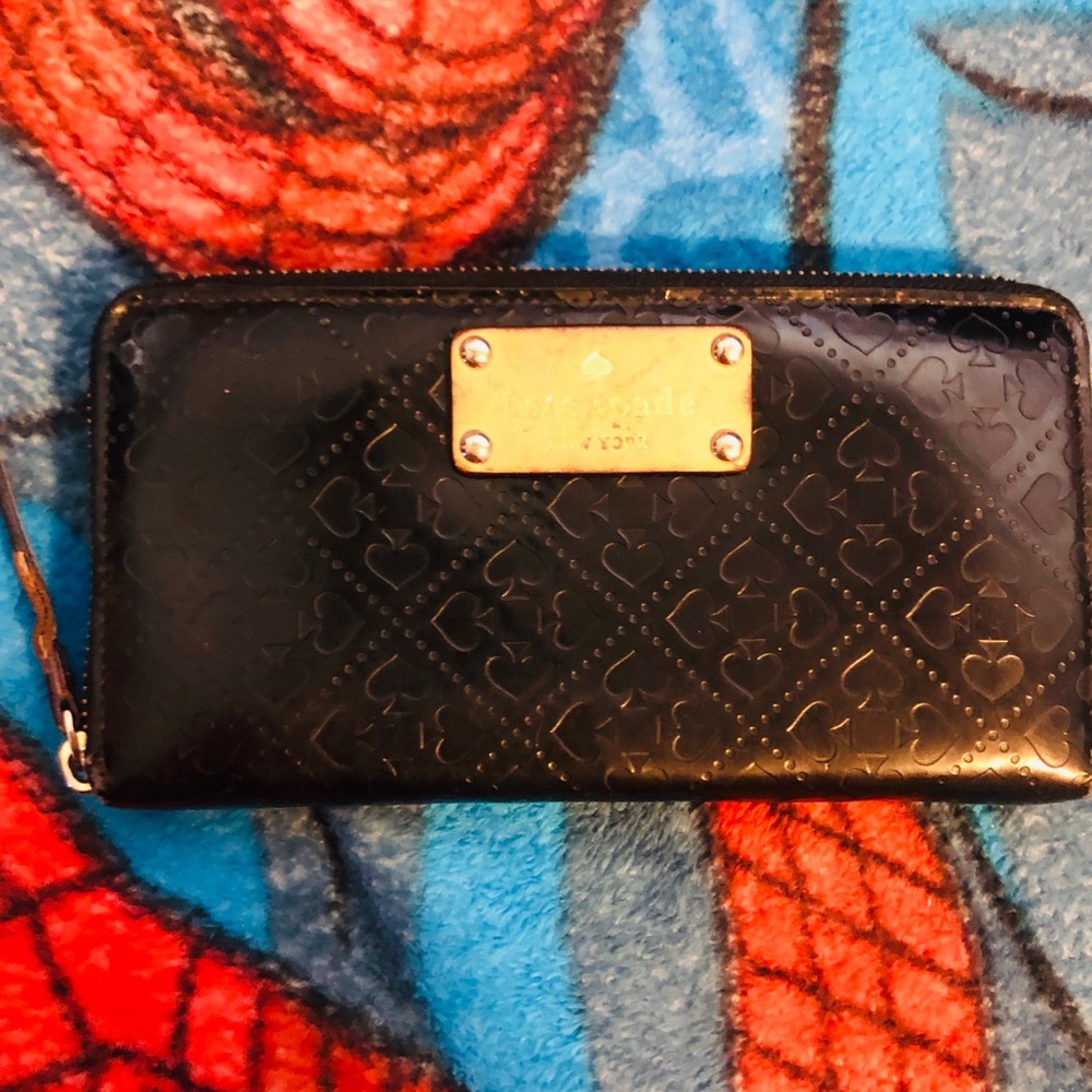 Kate Spade Black Pantent Leather Wallet